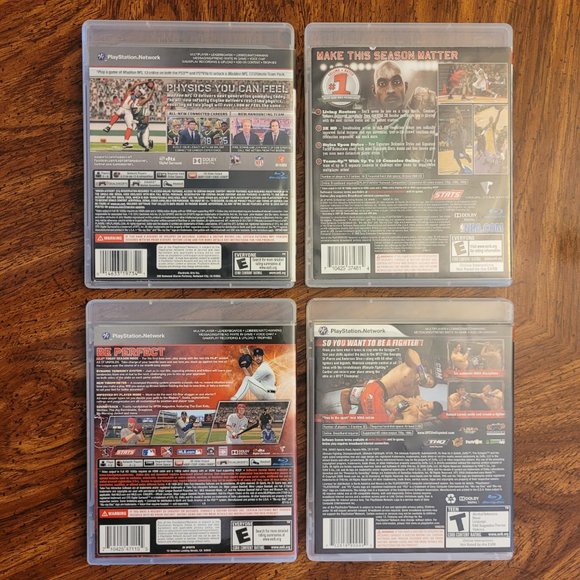 PS3 GAME BUNDLE - 4 Sports Playstation 3 Games, Madden NFL, NBA, MLB, UFC - Picture 2 of 11